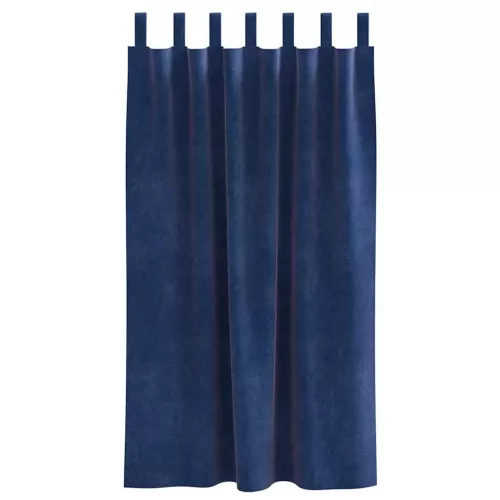Függönyök függönyökkel 2 pcs Sötét kék 140 x 175 cm Bársony