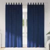 Függönyök függönyökkel 2 pcs Sötétkék 140 x 225 cm Bársony