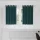 Függönyök függönyökkel 2 pcs Sötétzöld 140 x 140 cm Bársony