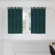 Függönyök függönyökkel 2 pcs Sötétzöld 140 x 140 cm Bársony