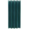 Függönyök függönyökkel 2 pcs Sötétzöld 140 x 175 cm Bársony