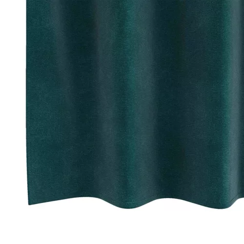 Függönyök függönyökkel 2 pcs Sötétzöld 140 x 175 cm Bársony