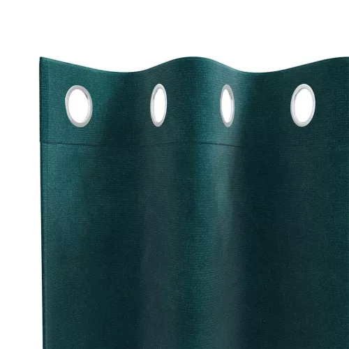 Függönyök függönyökkel 2 pcs Sötétzöld 140 x 225 cm Bársony