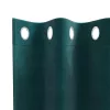 Függönyök függönyökkel 2 pcs Sötétzöld 140 x 245 cm Bársony