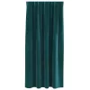 Függönyök függönyökkel 2 pcs Sötétzöld 140 x 175 cm Bársony