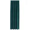 Függönyök függönyökkel 2 pcs Sötétzöld 140 x 225 cm Bársony