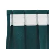 Függönyök függönyökkel 2 pcs Sötétzöld 140 x 225 cm Bársony