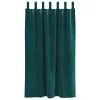 Függönyök függönyökkel 2 pcs Sötétzöld 140 x 175 cm Bársony