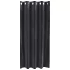Függönyök függönyökkel 2 pcs Sötétszürke 140 x 175 cm Bársony
