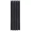 Függönyök függönyökkel 2 pcs Sötétszürke 140 x 245 cm Bársony