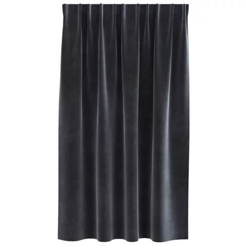 Függönyök függönyökkel 2 pcs Sötétszürke 140 x 140 cm Bársony