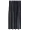 Függönyök függönyökkel 2 pcs Sötétszürke 140 x 175 cm Bársony