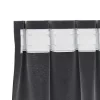 Függönyök függönyökkel 2 pcs Sötétszürke 140 x 225 cm Bársony