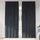 Függönyök függönyökkel 2 pcs Sötétszürke 140 x 245 cm Bársony