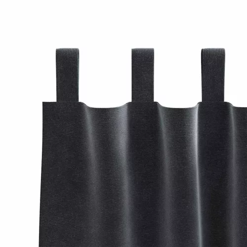 Függönyök függönyökkel 2 pcs Sötétszürke 140 x 140 cm Bársony