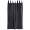 Függönyök függönyökkel 2 pcs Sötétszürke 140 x 175 cm Bársony
