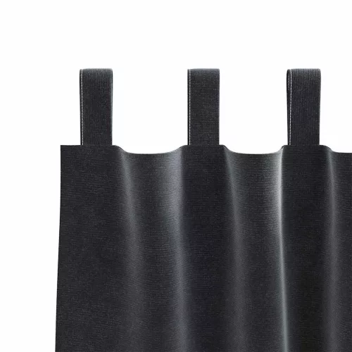 Függönyök függönyökkel 2 pcs Sötétszürke 140 x 175 cm Bársony