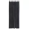 Függönyök függönyökkel 2 pcs Sötétszürke 140 x 260 cm Bársony
