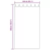 Függönyök függönyökkel 2 pcs Sötétszürke 140 x 260 cm Bársony