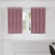 Függönyök 2 pcs Sötét rózsaszín 140 x 140 cm Bársony