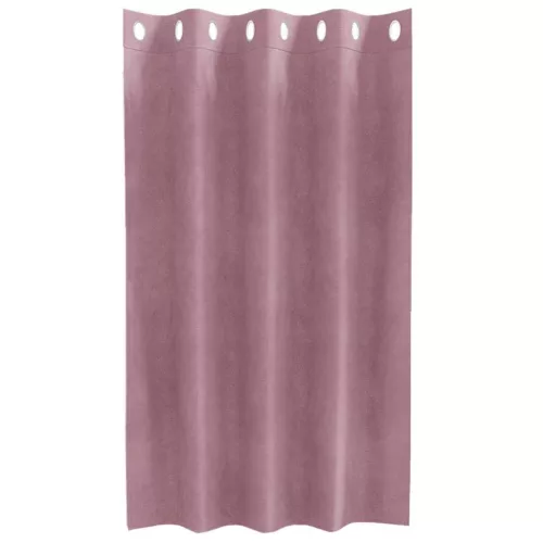 Függönyök 2 pcs Sötét rózsaszín 140 x 140 cm Bársony
