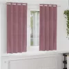 Függönyök 2 pcs Sötét rózsaszín 140 x 175 cm Bársony