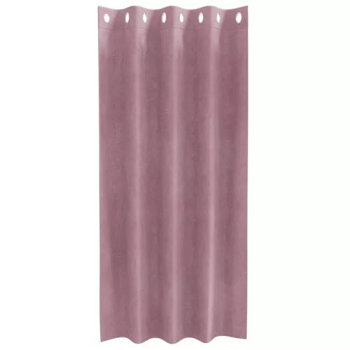 Függönyök 2 pcs Sötét rózsaszín 140 x 175 cm Bársony