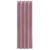 Függönyök 2 pcs Sötét rózsaszín 140 x 260 cm Bársony