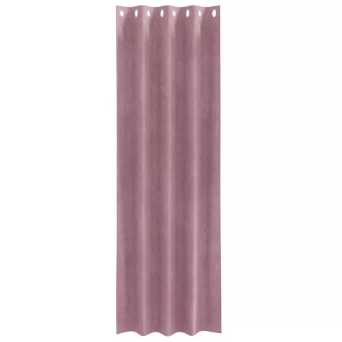 Függönyök 2 pcs Sötét rózsaszín 140 x 260 cm Bársony