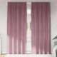 Függönyök 2 pcs Sötét rózsaszín 140 x 225 cm Bársony