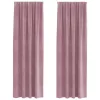 Függönyök 2 pcs Sötét rózsaszín 140 x 260 cm Bársony