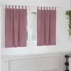 Függönyök 2 pcs Sötét rózsaszín 140 x 140 cm Bársony
