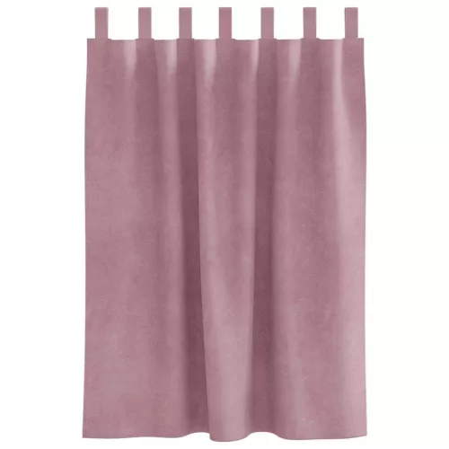 Függönyök 2 pcs Sötét rózsaszín 140 x 140 cm Bársony