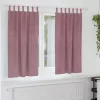 Függönyök 2 pcs Sötét rózsaszín 140 x 175 cm Bársony