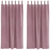 Függönyök 2 pcs Sötét rózsaszín 140 x 175 cm Bársony