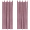 Függönyök 2 pcs Sötét rózsaszín 140 x 245 cm Bársony