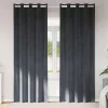 Függönyök függönyökkel 2 pcs Világosszürke 140 x 260 cm Bársony