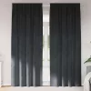 Függönyök függönyökkel 2 pcs Világosszürke 140 x 260 cm Bársony