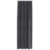 Függönyök függönyökkel 2 pcs Világosszürke 140 x 260 cm Bársony