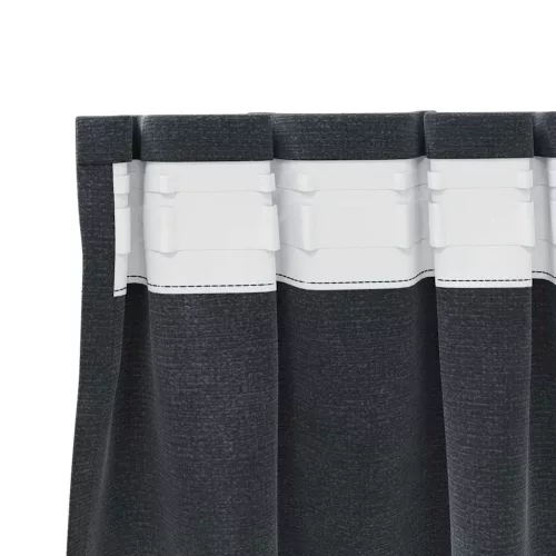 Függönyök függönyökkel 2 pcs Világosszürke 140 x 260 cm Bársony
