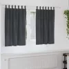 Függönyök függönyökkel 2 pcs Világosszürke 140 x 140 cm Bársony