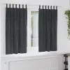 Függönyök függönyökkel 2 pcs Világosszürke 140 x 175 cm Bársony