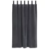Függönyök függönyökkel 2 pcs Világosszürke 140 x 175 cm Bársony