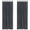 Függönyök függönyökkel 2 pcs Világosszürke 140 x 260 cm Bársony