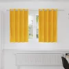 Függönyök függönyökkel 2 pcs mustársárga 140 x 140 cm Bársony