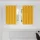 Függönyök függönyökkel 2 pcs mustársárga 140 x 140 cm Bársony