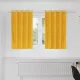 Függönyök függönyökkel 2 pcs mustársárga 140 x 140 cm Bársony