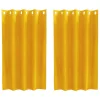 Függönyök függönyökkel 2 pcs mustársárga 140 x 140 cm Bársony
