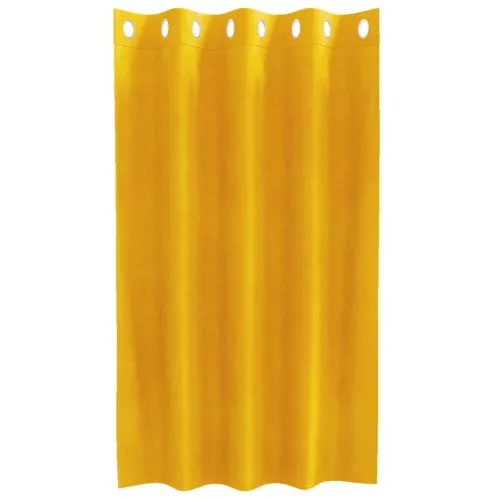 Függönyök függönyökkel 2 pcs mustársárga 140 x 140 cm Bársony