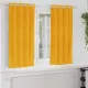 Függönyök függönyökkel 2 pcs Mustár sárga 140 x 175 cm Bársony